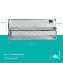 Mindspace 2 Tier Stackable Letter Tray| Paper Tray Desk Organizer