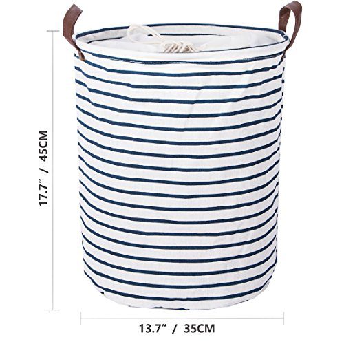 DOKEHOM 17.7-Inches Large Laundry Basket (9 Colors), Drawstring Waterproof