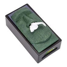 Bits and Pieces-Tissue Box Cover Stone Face Tissue Holder - Great Gag Gift