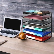 Veesun Paper Letter Tray Organizer, Mesh Desk File Organizer