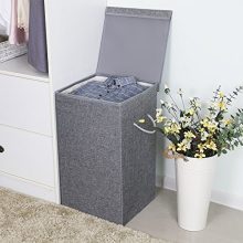 SONGMICS 22.5 Gal (85L) Laundry Hamper, Linenette Fabric Laundry Basket