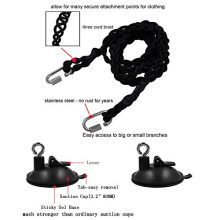 YYST Tri-Braided Cord Travel Clothesline Travel Bungee Cord Laundry Clothesline