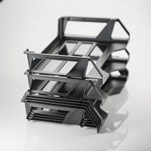 Officemate OIC Achieva Side Load Letter Tray, Recycled, Black