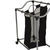 Sorting and Stylish Organization with the Household Essentials 9117 Triple Laundry Sorter on Wheels