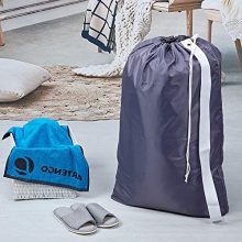 HOMEST 2 Pack XL Nylon Laundry Bag with Strap, Machine Washable Large