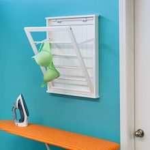 Honey-Can-Do Small Wall-Mounted Drying Rack, White