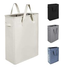 Chrislley 45L Slim Laundry Hamper Collapsible Laundry Basket Thin Narrow Laundry