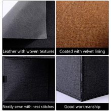 Sunewlx Desk Organizer, Handmade Premium Leather Desktop Organizer/Bedside
