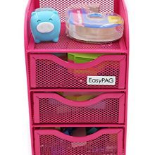EasyPAG Mesh Desk Accessorie Organizer 3 Drawer Office Supplies Caddy
