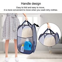 Portable Mesh Laundry Basket, 2 Pieces of Premium Pop up Laundry Hampers