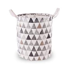 I&HE Large Laundry Basket, Triangle Pattern Laundry Hamper, Waterproof Collapsible Storage Basket