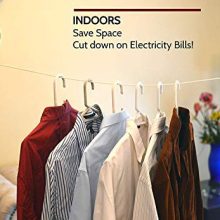 Retractable Clothesline Indoor and Outdoor Heavy Duty Wall Mounted Clothes