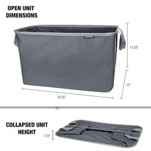 CleverMade Collapsible Fabric Laundry Basket - Foldable Pop Up Storage Container