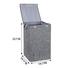 HOSROOME Laundry Hamper with Lid Laundry Basket with Removable Bag