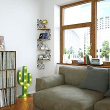 Alsonerbay Cactus Corner Stand, Corner Shelf, Home Decor Corner Shelves