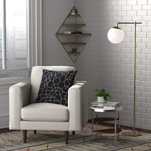 Rivet Modern Corner Floating Triangle 5 Shelf Wall Unit Decor