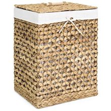 Best Choice Products Decorative Woven Water Hyacinth Wicker Laundry Clothes