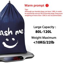 WOWLIVE 2 Pack Extra Large Travel Nylon Laundry Bag Set Storage