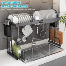 Over Sink Dish Rack, G-TING Expandable Dish Drying Rack