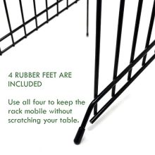 Large Metal Organizer Sorter Rack with Suction Feet | Stable File Folder Holder