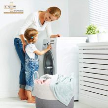 Large Cotton Rope Laundry Basket - Baby Laundry , Woven Laundry Basket