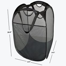 [Reinforced] Strong Mesh Pop-up Laundry Hamper, Quality Laundry Basket