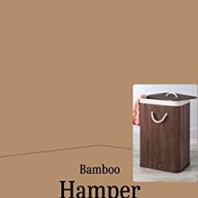 Whitmor Laundry Hamper with Rope Handles Bamboo
