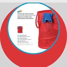 Honey-Can-Do Pop-Up Mesh Spiral Hamper, Large, Red