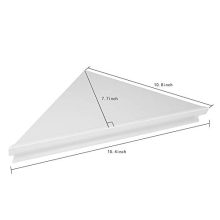 Evron Wall Mount Corner Shelf,Easy to Install Metal Front Floating Corner Shelf