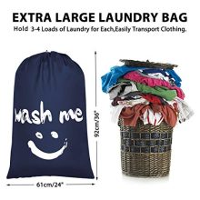 WOWLIVE 2 Pack Extra Large Travel Nylon Laundry Bag Set Storage