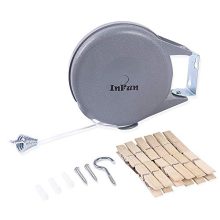infun Retractable Clothesline, Heavy Duty 40 Ft Long Retractable Outdoor