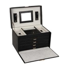 Large Jewelry Boxes Rings Necklace Storage Case Girls