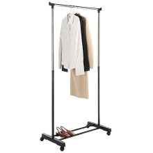 Dual-bar Vertical & Horizontal Stretching Stand Clothes Rack