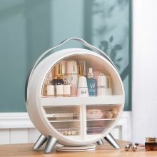 Nordic Cosmetic Storage Box Home Desktop Drawer LED