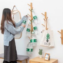 New 8/11 Hooks Coat Rack Wall Solid Wood Wall Hanging