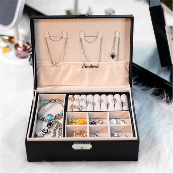 Large Jewelry Box Single/Double Dressing Chest Storage Box