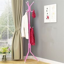 9 Hook Clothes Hanger Tree Hallstand Hat Coat Rack