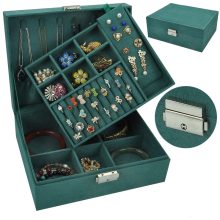 Jewelry display 4 color Flannel small rectangular jewelry box