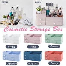 Beauty Storage Box - Versatile Plastic Makeup Organizer for Cosmetics and Jewelry
