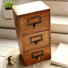 Solid Wood Vintage Large Jewelry Box