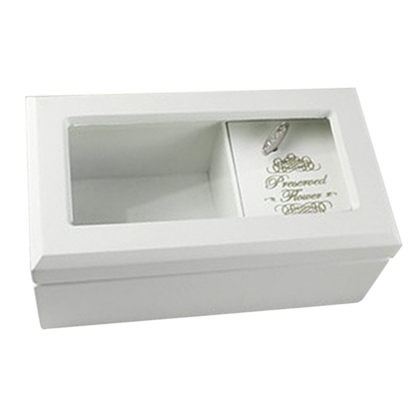 Wooden Musical Jewelry Box Display Case Jewely Organizer