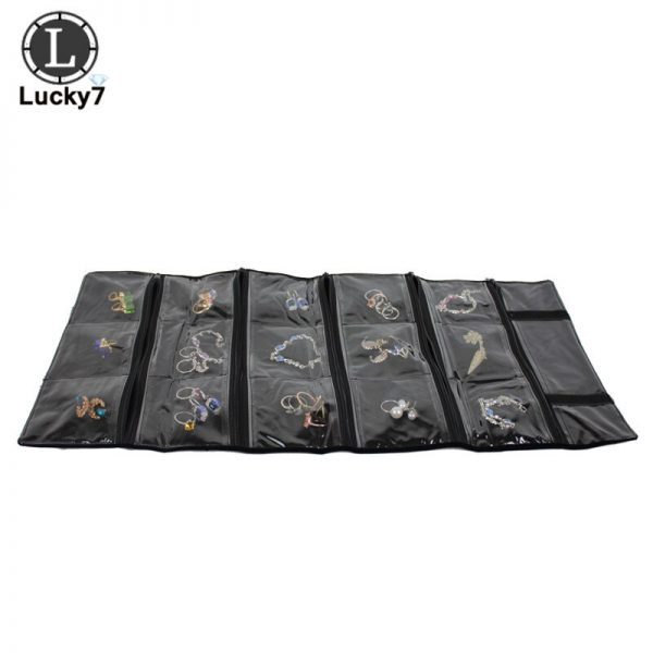 Roll Bag Display Earrings Rings Bracelet Organizer Storage Bag
