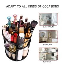 360 Rotating Makeup Organizer Cosmetic Storage Rack Brush Holder