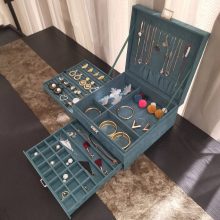  Large Capacity Jewelry Box Multilayer Ring Necklace
