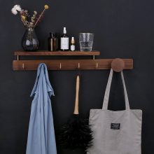 Wood Hanger Wall Hat Rack