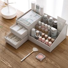Plastic Makeup Organizer Multi-purpose Storage Box Jewelry
