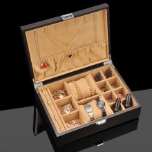 Exquisite Jewelry Box Women Leather Packaging Necklace Rings