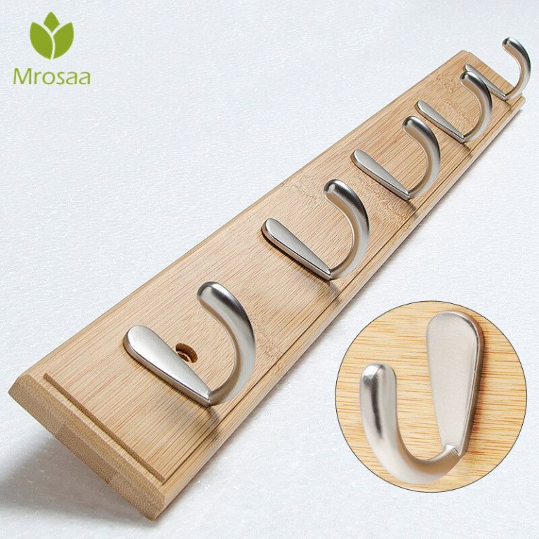 Closet Wooden Hat Racks Coat Hanger Wall Hook Rails