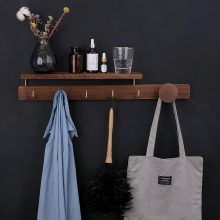 Wood Hanger Wall Hat Rack