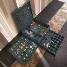  Large Capacity Jewelry Box Multilayer Ring Necklace